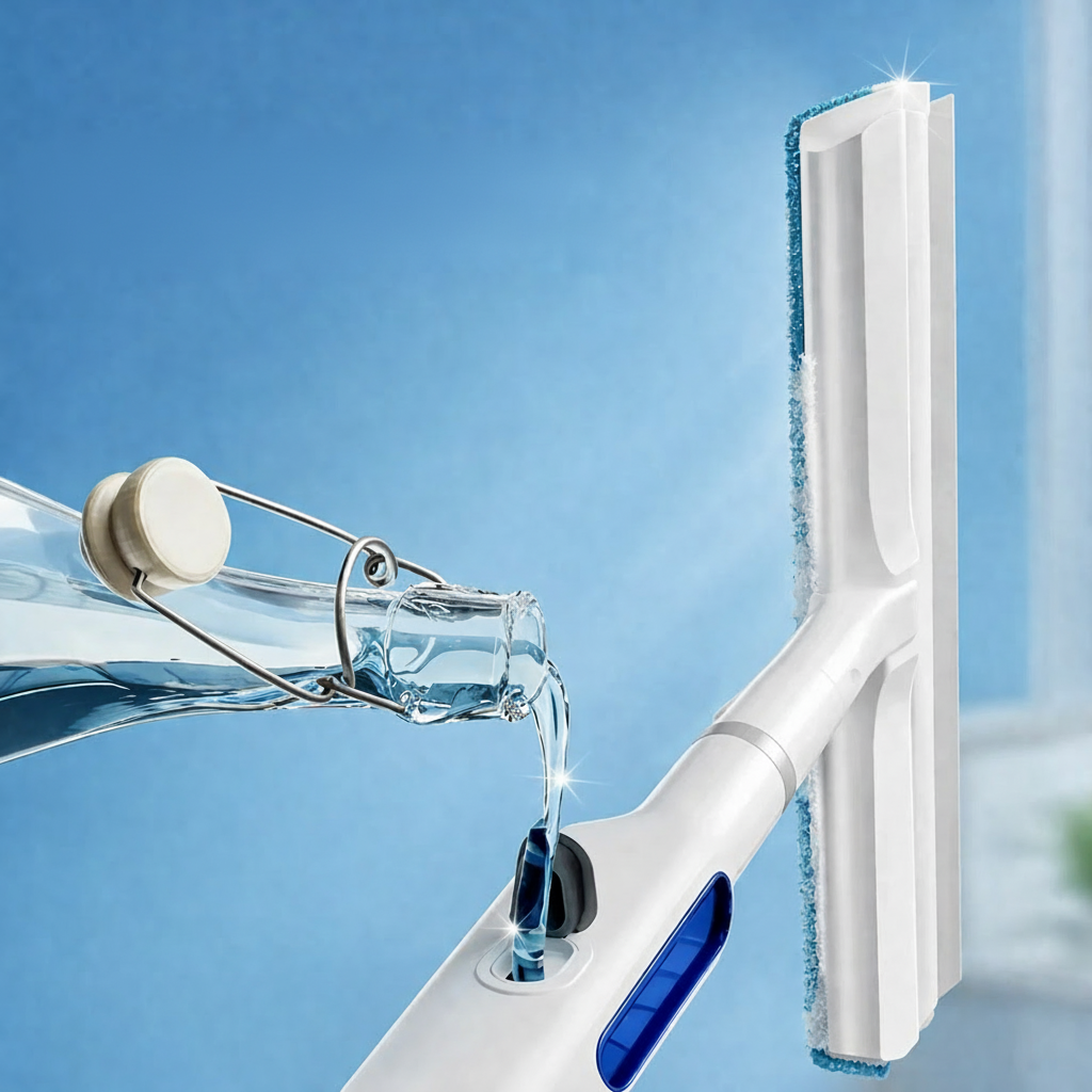 Nettoyeur de Vitres 3 en 1 avec Manche Télescopique | Efficacité et Design Élégant pour un Nettoyage Impeccable 4