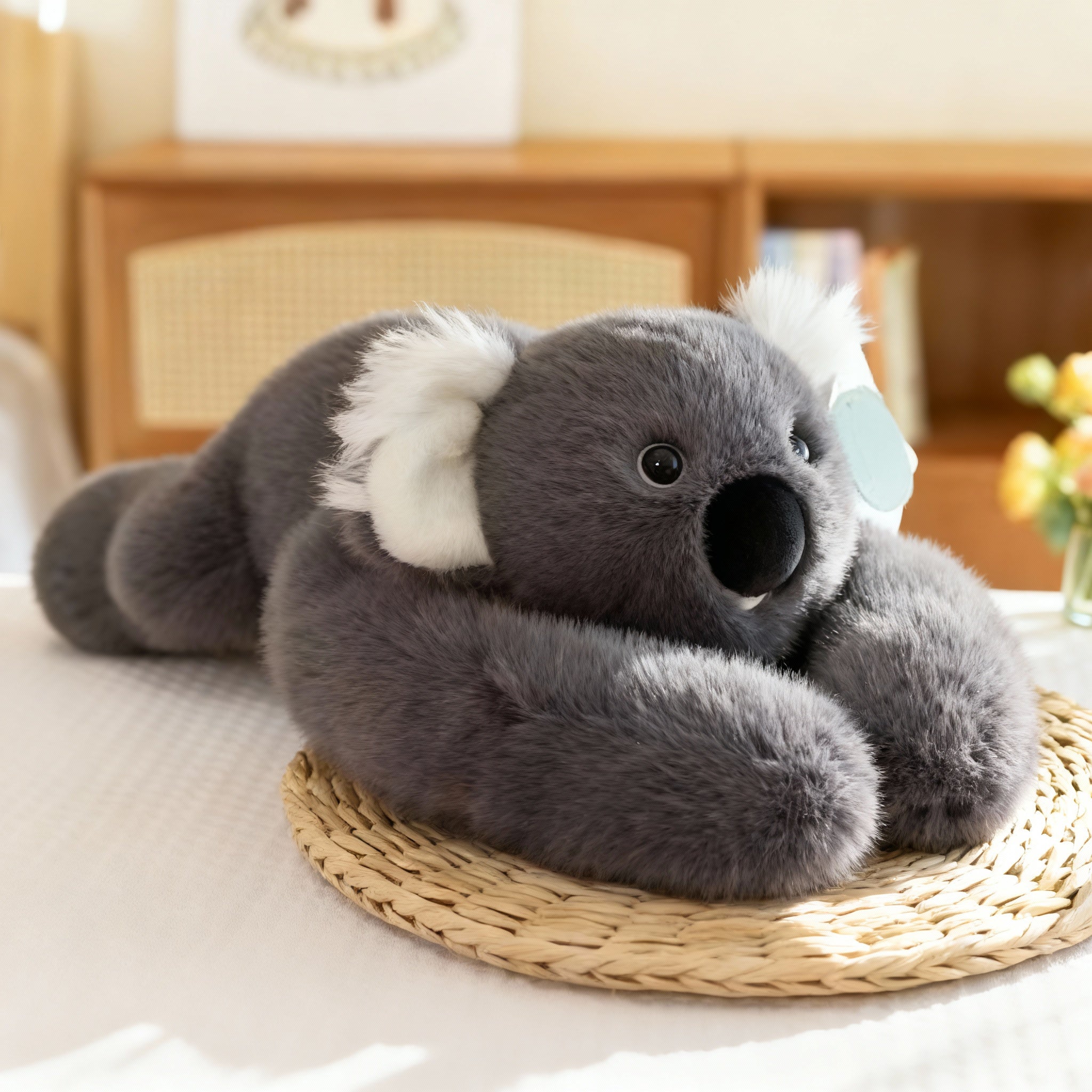 Oreiller Câlin : Élégance Naturelle en Lumière – Fausse Fourrure Luxe 4