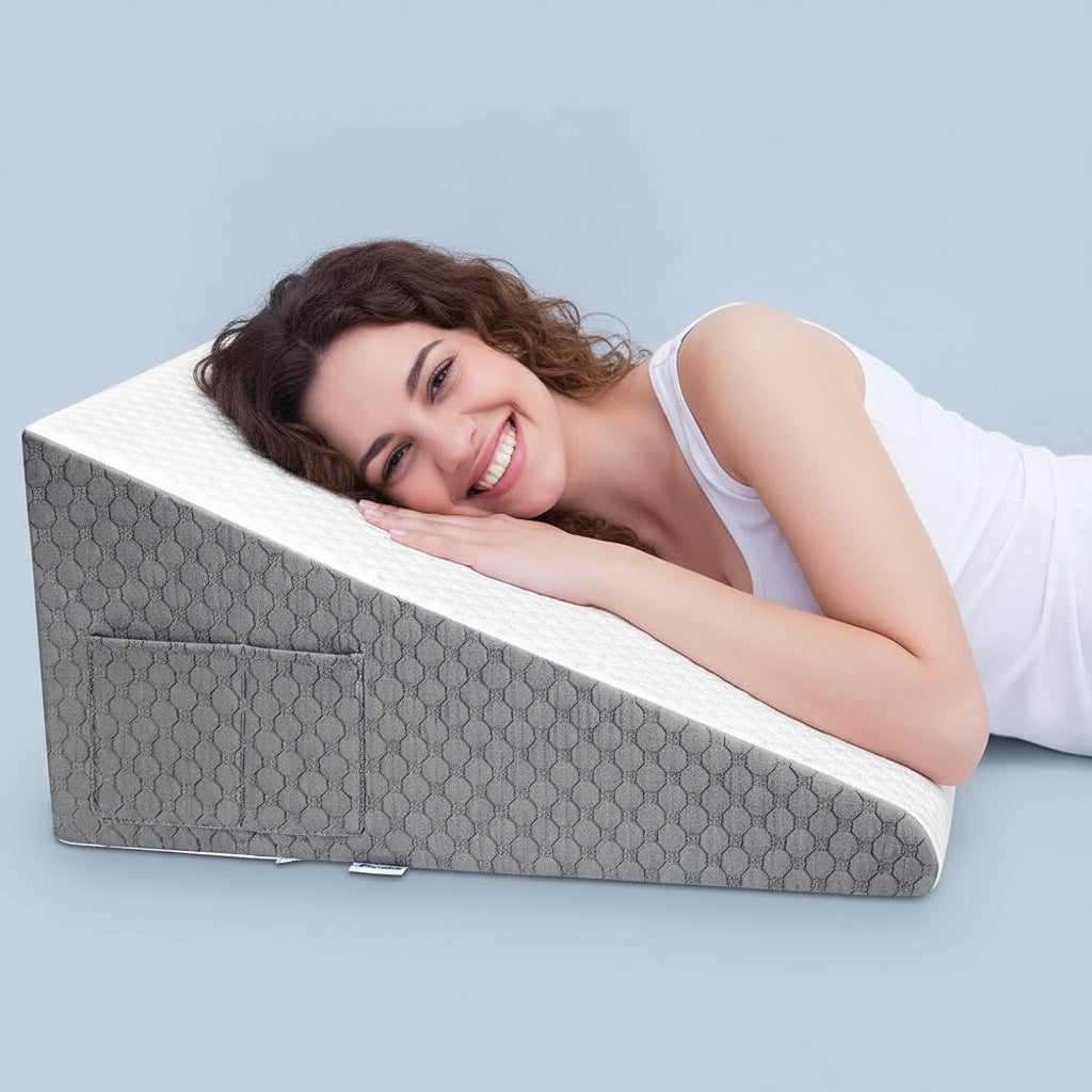 Oreiller Ergonomique Triangulaire en Mousse de Luxe | Confort Optimal et Soutien pour un Sommeil Réparateur 0