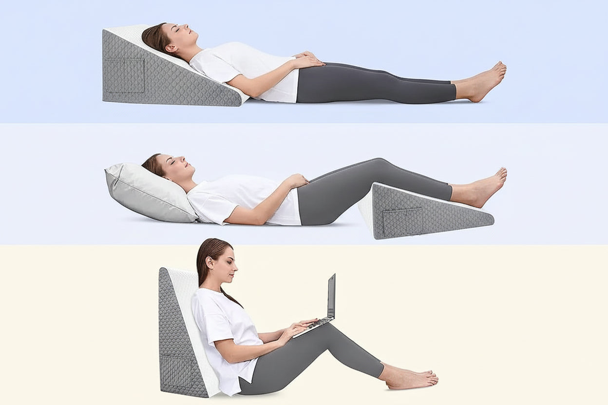 Oreiller Ergonomique Triangulaire en Mousse de Luxe | Confort Optimal et Soutien pour un Sommeil Réparateur 1