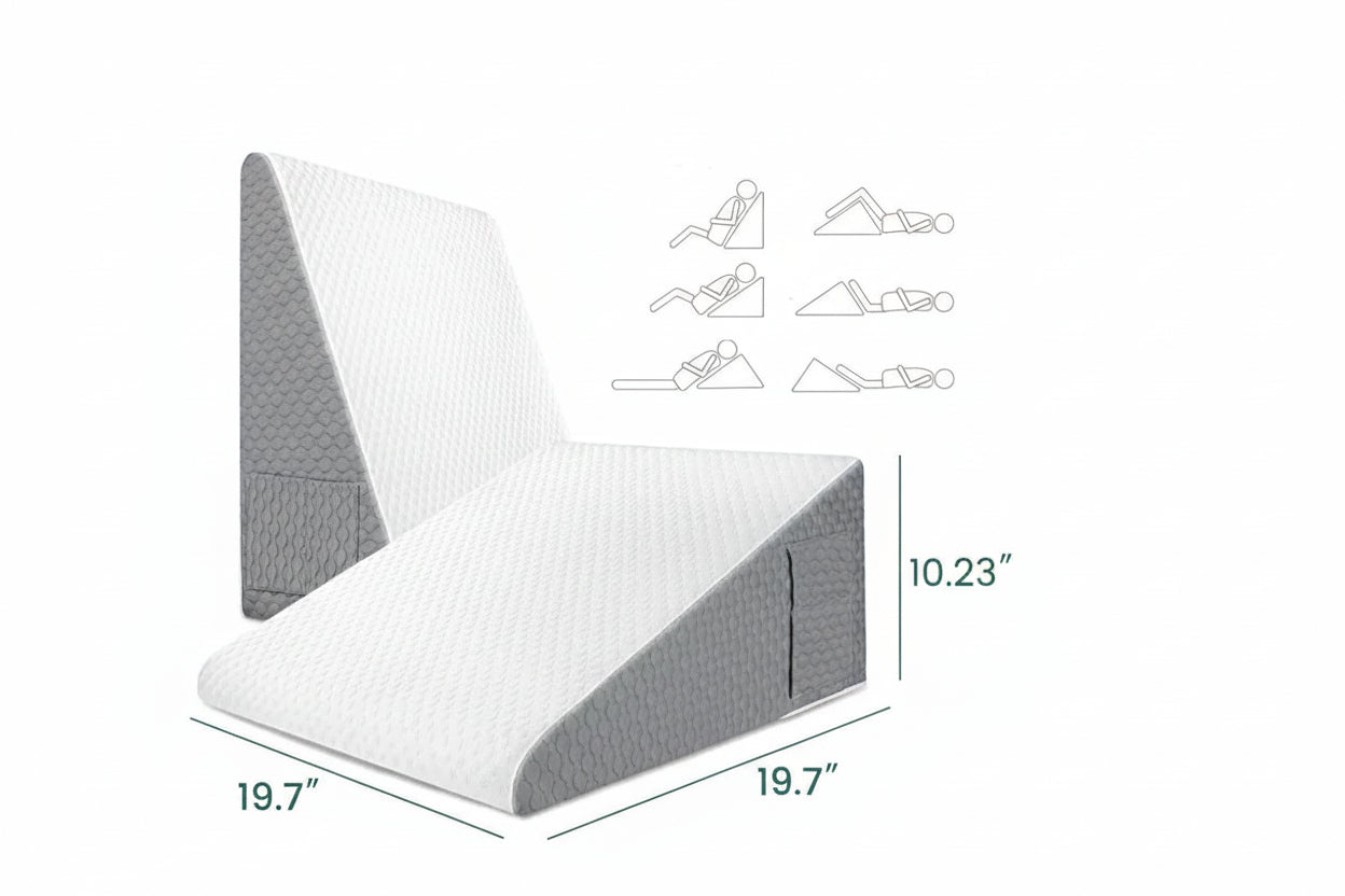 Oreiller Ergonomique Triangulaire en Mousse de Luxe | Confort Optimal et Soutien pour un Sommeil Réparateur 2