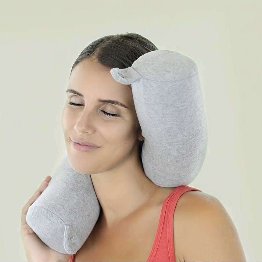 Oreiller de Voyage Ergonomique en Mousse à Mémoire | Confort Supérieur pour un Voyage Relaxant 1