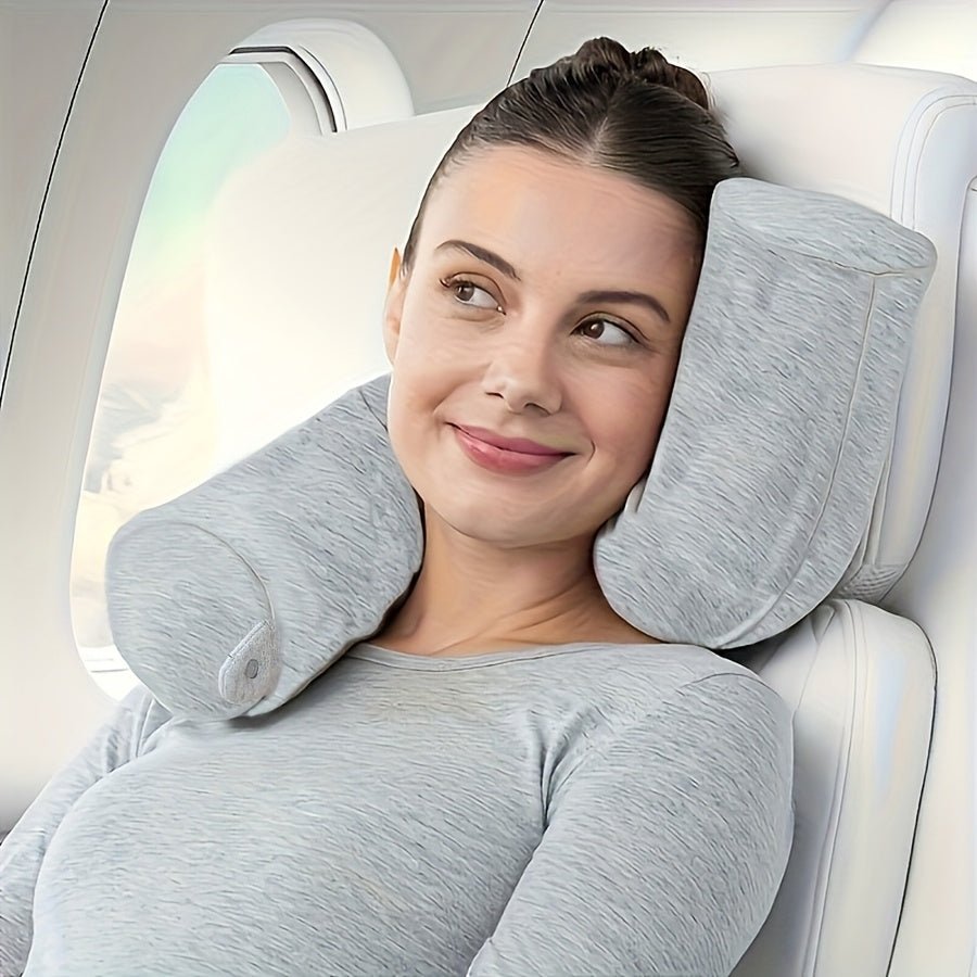 Oreiller de Voyage Ergonomique en Mousse à Mémoire | Confort Supérieur pour un Voyage Relaxant 7