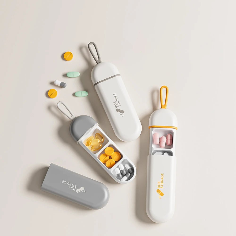 Glowflex Pilulier Voyage Compact Pochette Pratique