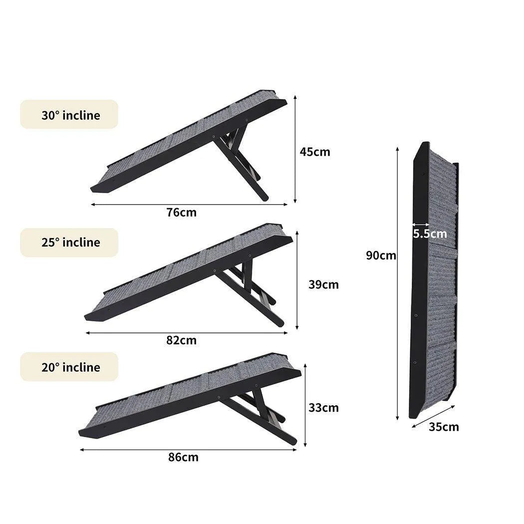 Rampe pliable pour chien, 3 hauteurs