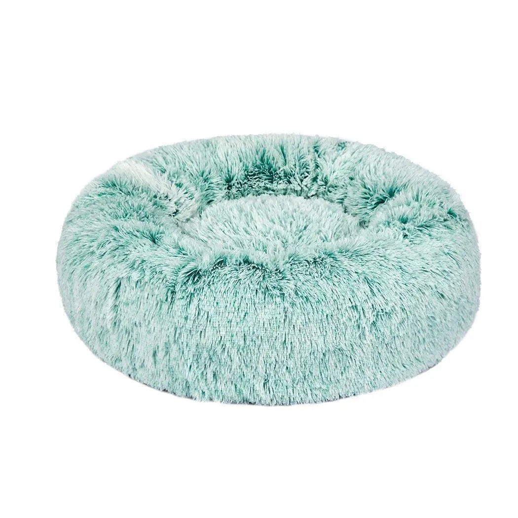 Panier rond moelleux pour chien, housse amovible