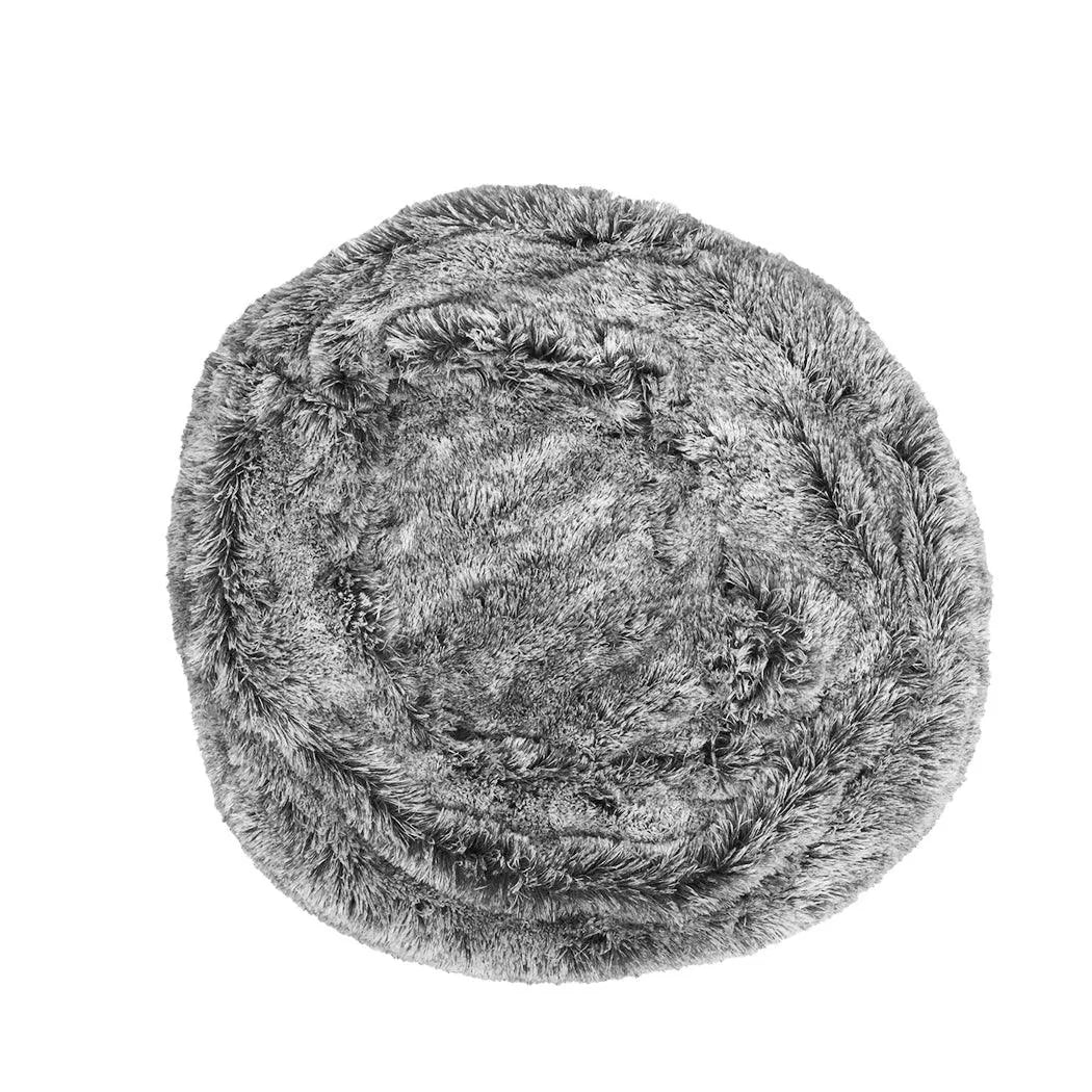 Panier donut en fausse fourrure, housse amovible