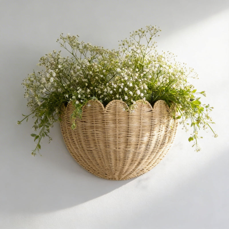 Panier Mural Tressé en Bambou Naturel | Rangement Élégant et Pratique pour un Intérieur Chic 1