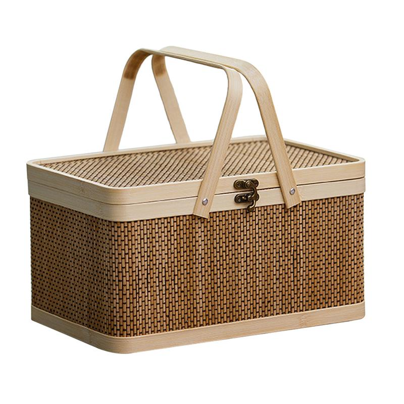 Panier Pique-Nique en Bambou | Élégance et Praticité pour Vos Repas en Plein Air 0