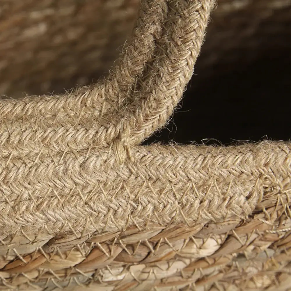 Panier de Plage XXL en Paille Naturelle | Élégance Bohème pour Vos Escapades Ensoleillées
