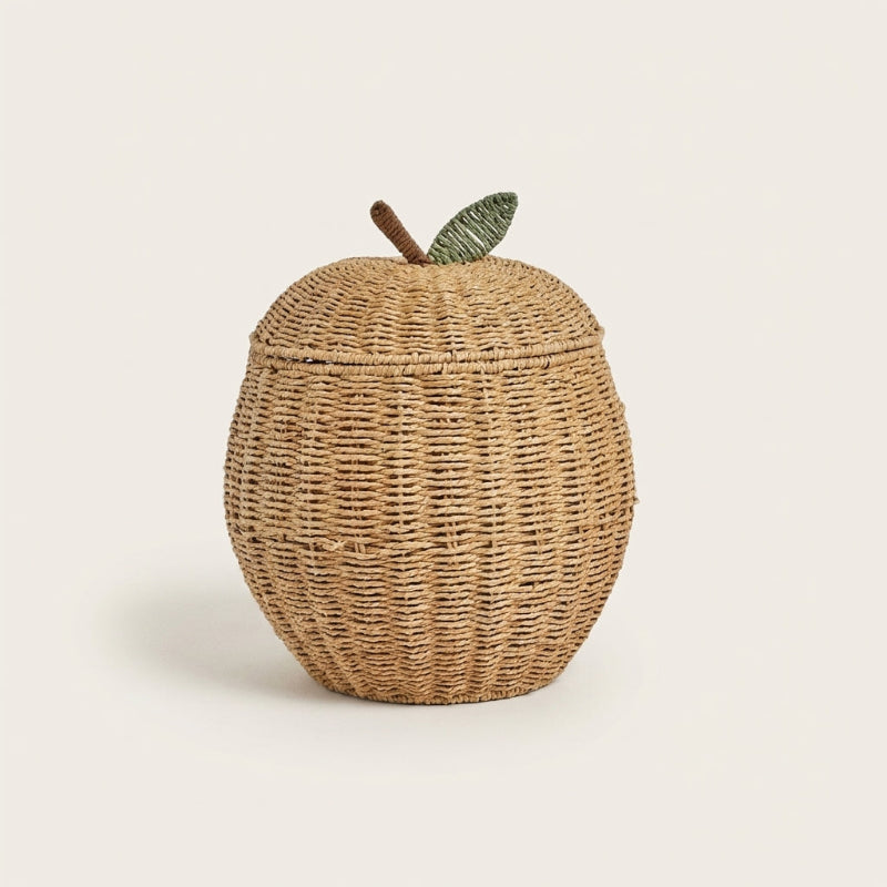 Panier de Rangement en Osier avec Couvercle Amovible | Élégance Artisanale pour un Intérieur Organisé 0