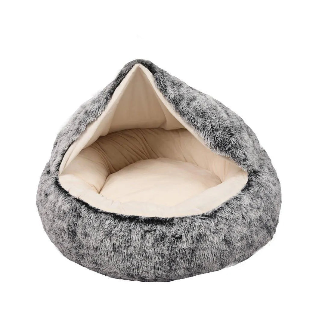 Panier grotte 2 en 1 pour chien et chat