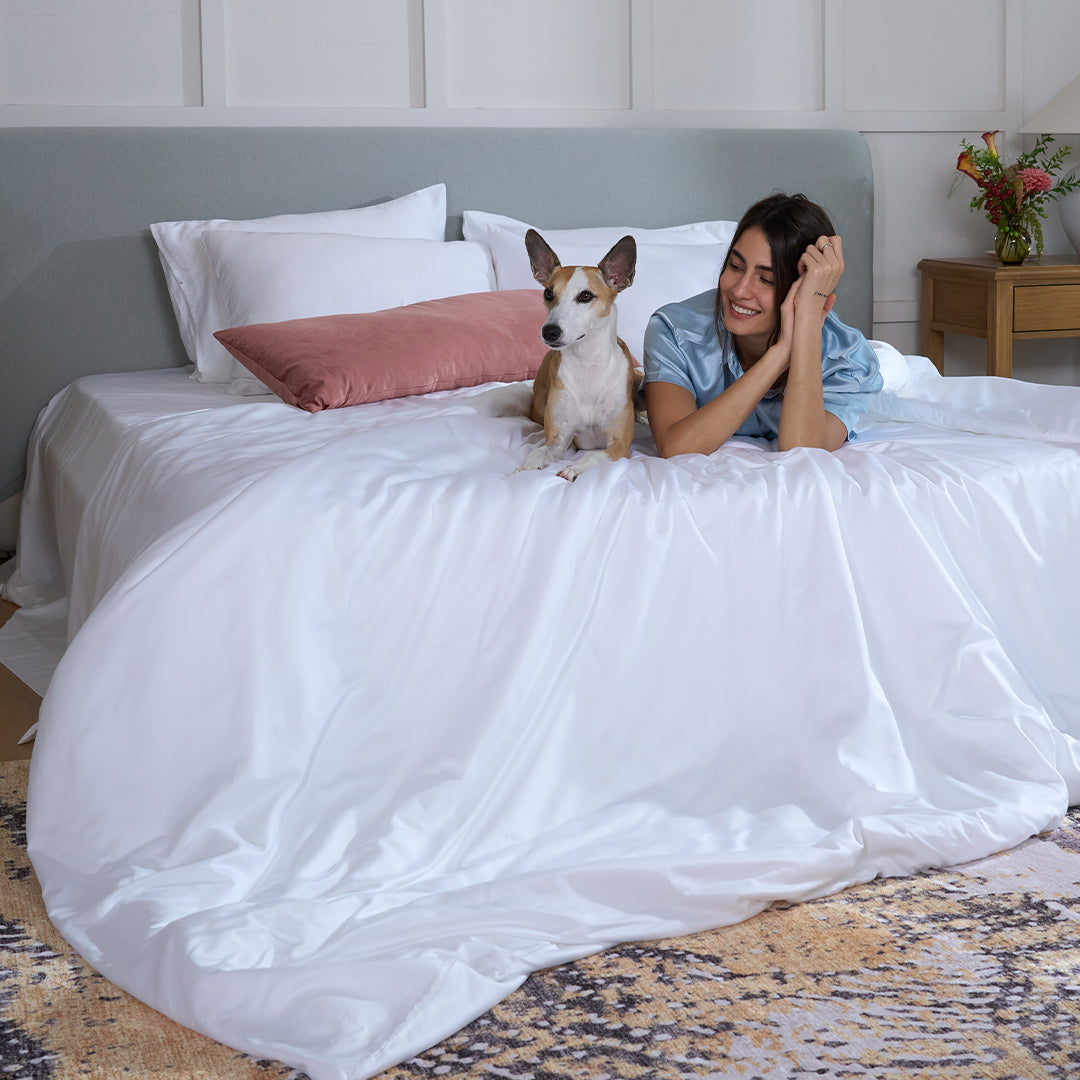 Housse de Couette Viscose Bambou - Fraîche et Anti-Poils