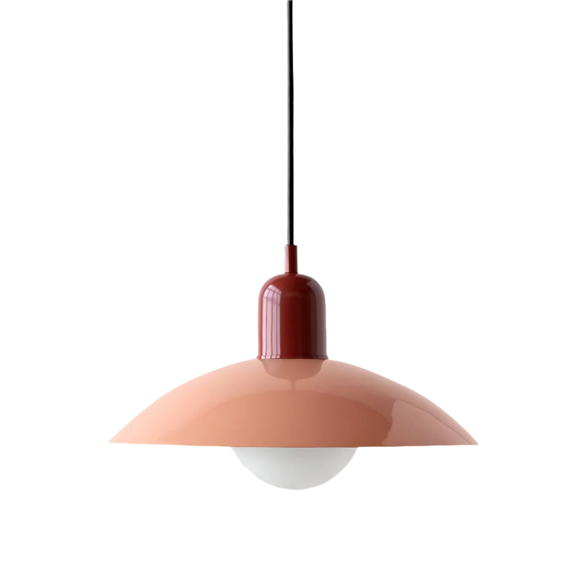 Suspension Bauhaus en fer, coloris macaron