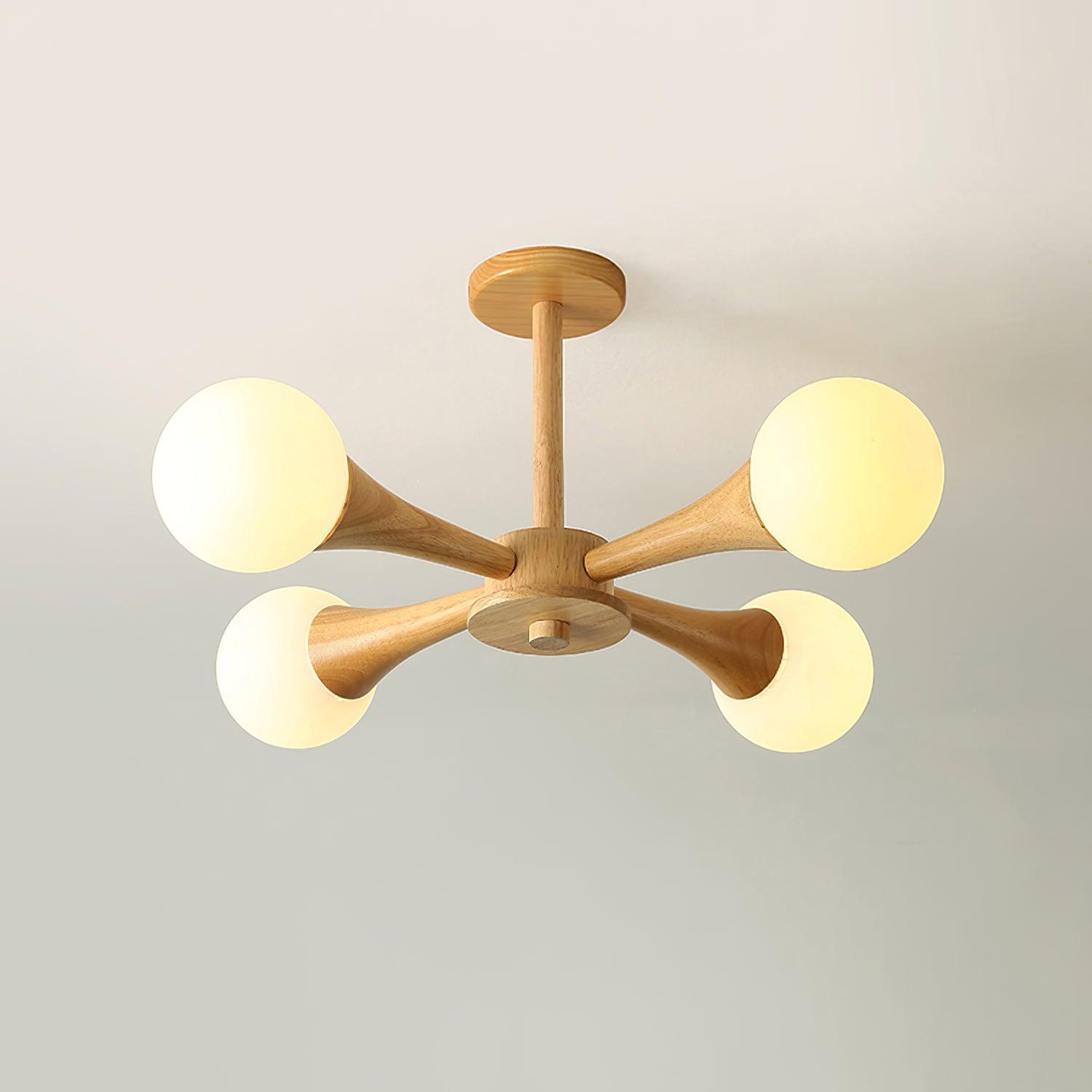 Plafonnier Design Élégant en Bois 10