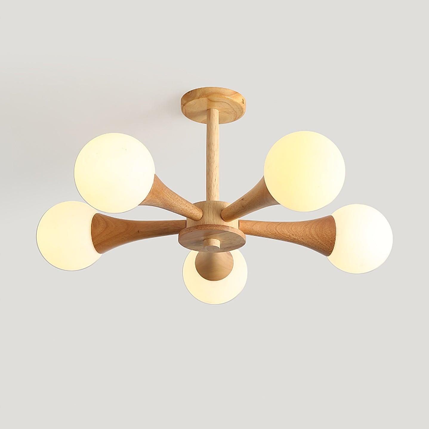Plafonnier Design Élégant en Bois 9