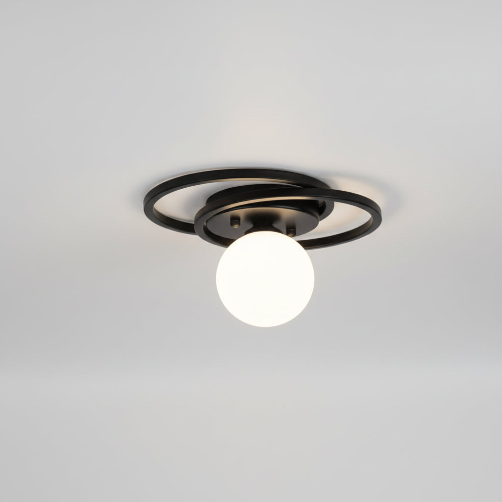 Plafonnier Design : Élégance Naturelle en Lumière – Métal Doré Moderne 3