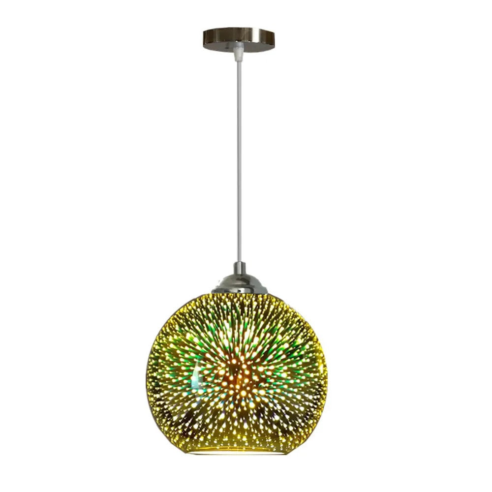 Plafonnier Design : Élégance Naturelle en Lumière – Verre Perforé Cuivré 4