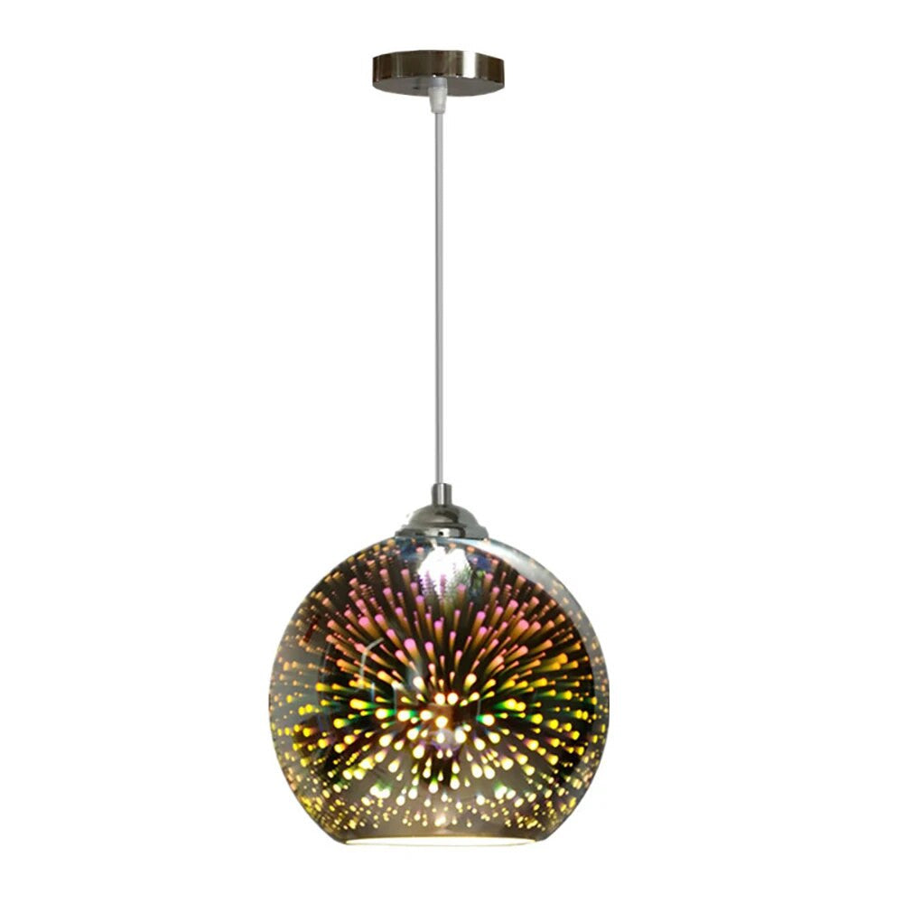 Plafonnier Design : Élégance Naturelle en Lumière – Verre Perforé Cuivré 6