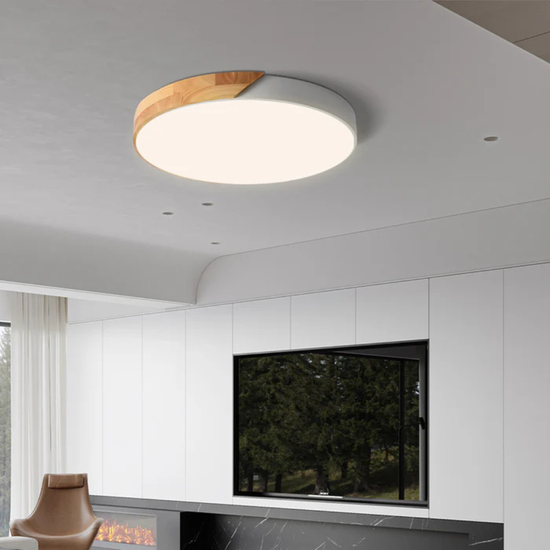 Plafonnier LED Design en Bois Naturel | Luminaire Scandinave Élégant pour une Ambiance Apaisante 7