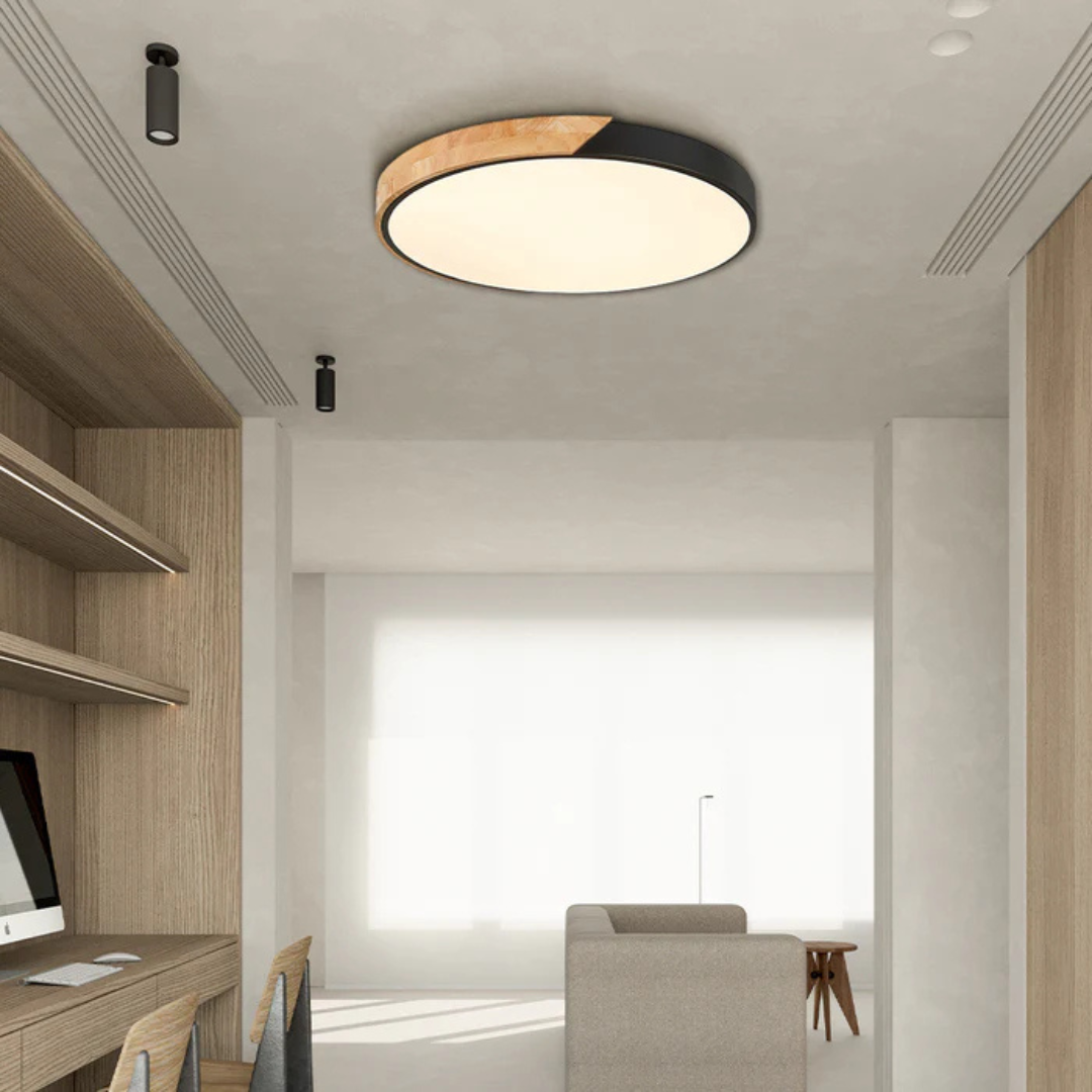 Plafonnier LED Design en Bois Naturel | Luminaire Scandinave Élégant pour une Ambiance Apaisante 8