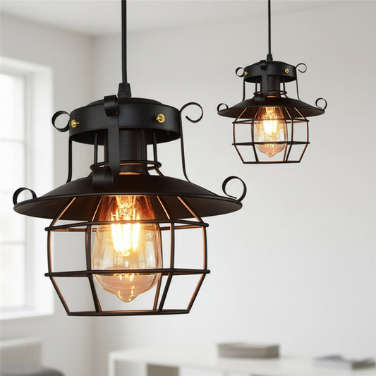 Plafonnier Vintage : Élégance Rétro en Fer Forgé 1