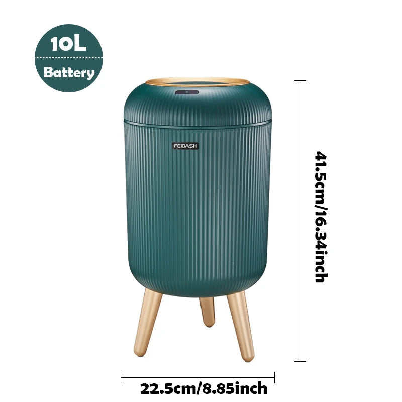 Poubelle Automatique Cuisine en Bois avec Capteur Infrarouge | Élégance et Hygiène pour un Intérieur Moderniste 10