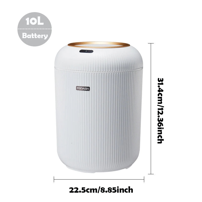 Poubelle Automatique Cuisine en Bois avec Capteur Infrarouge | Élégance et Hygiène pour un Intérieur Moderniste 7