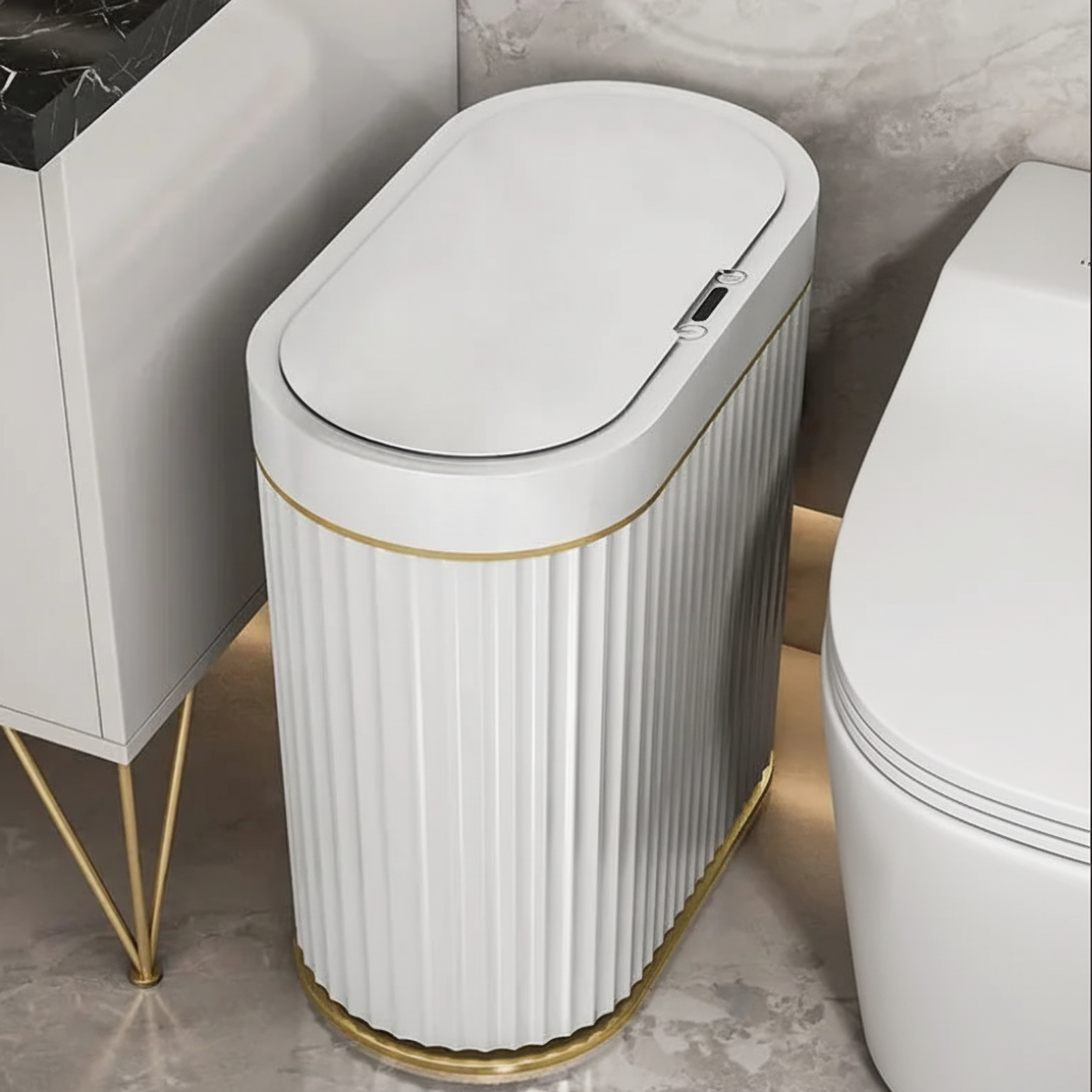 Poubelle Automatique en Acier Inoxydable | Design Minimaliste et Élégant pour une Cuisine Propre et Hygiénique 0