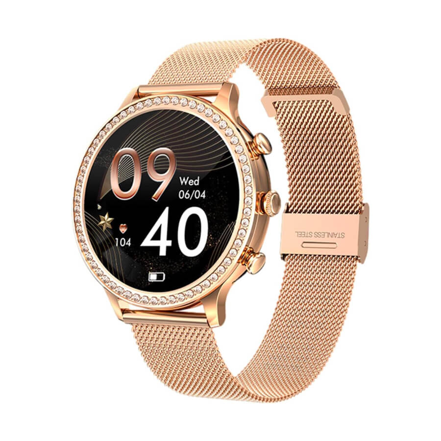 Montre connectée dorée pour femme K6