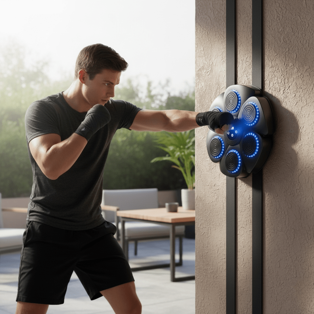 Nailsmart Machine de Boxe Connectée avec Musique Bluetooth