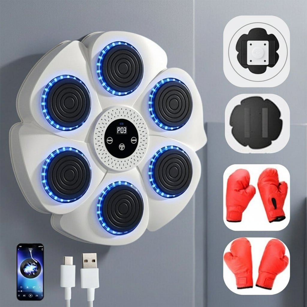 Nailsmart Machine de Boxe Connectée avec Musique Bluetooth
