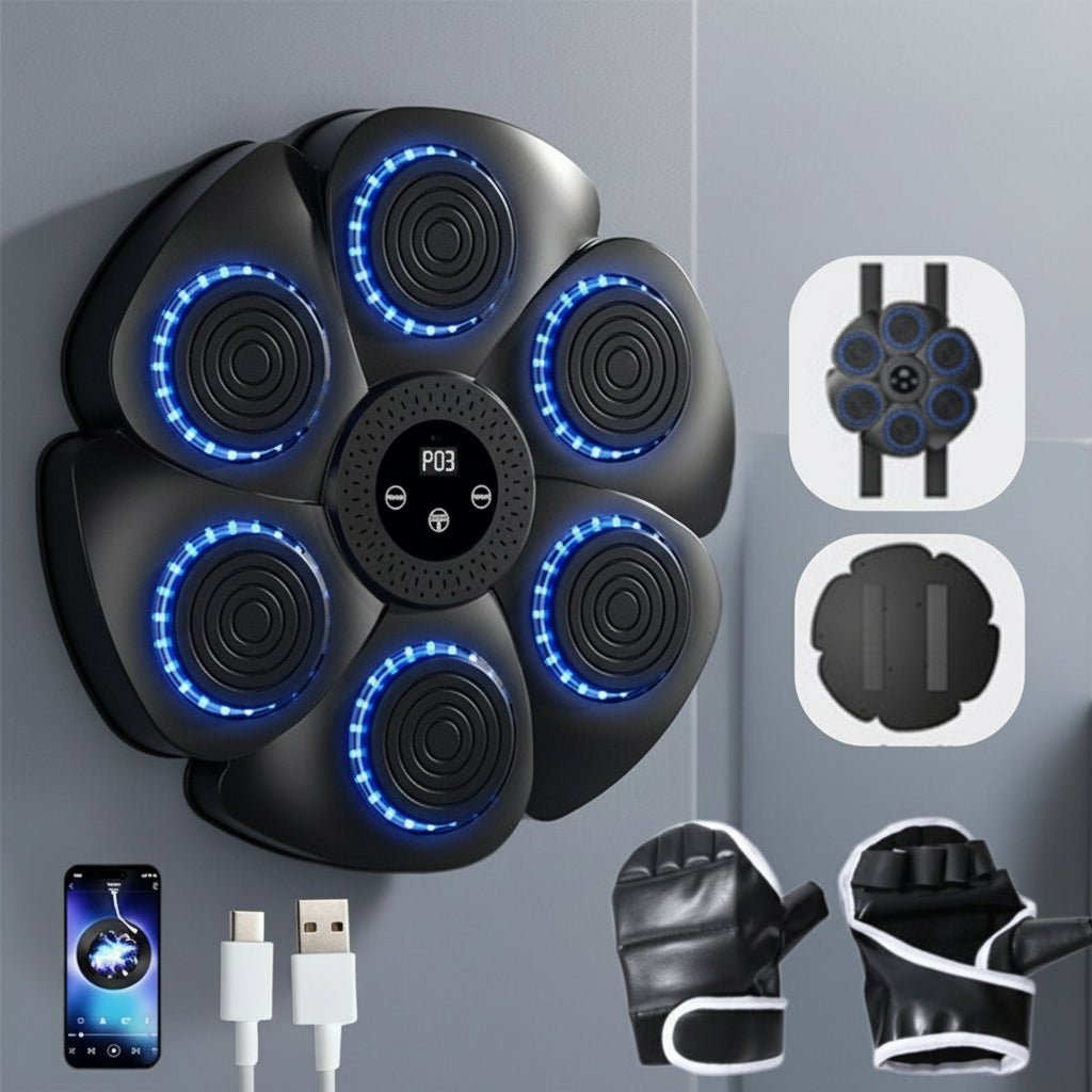 Nailsmart Machine de Boxe Connectée avec Musique Bluetooth
