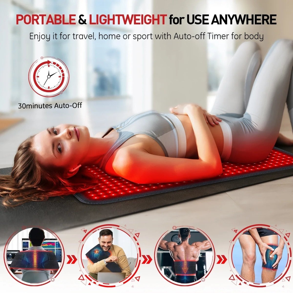 Doorlift Coussin Luminothérapie Rouge Muscles