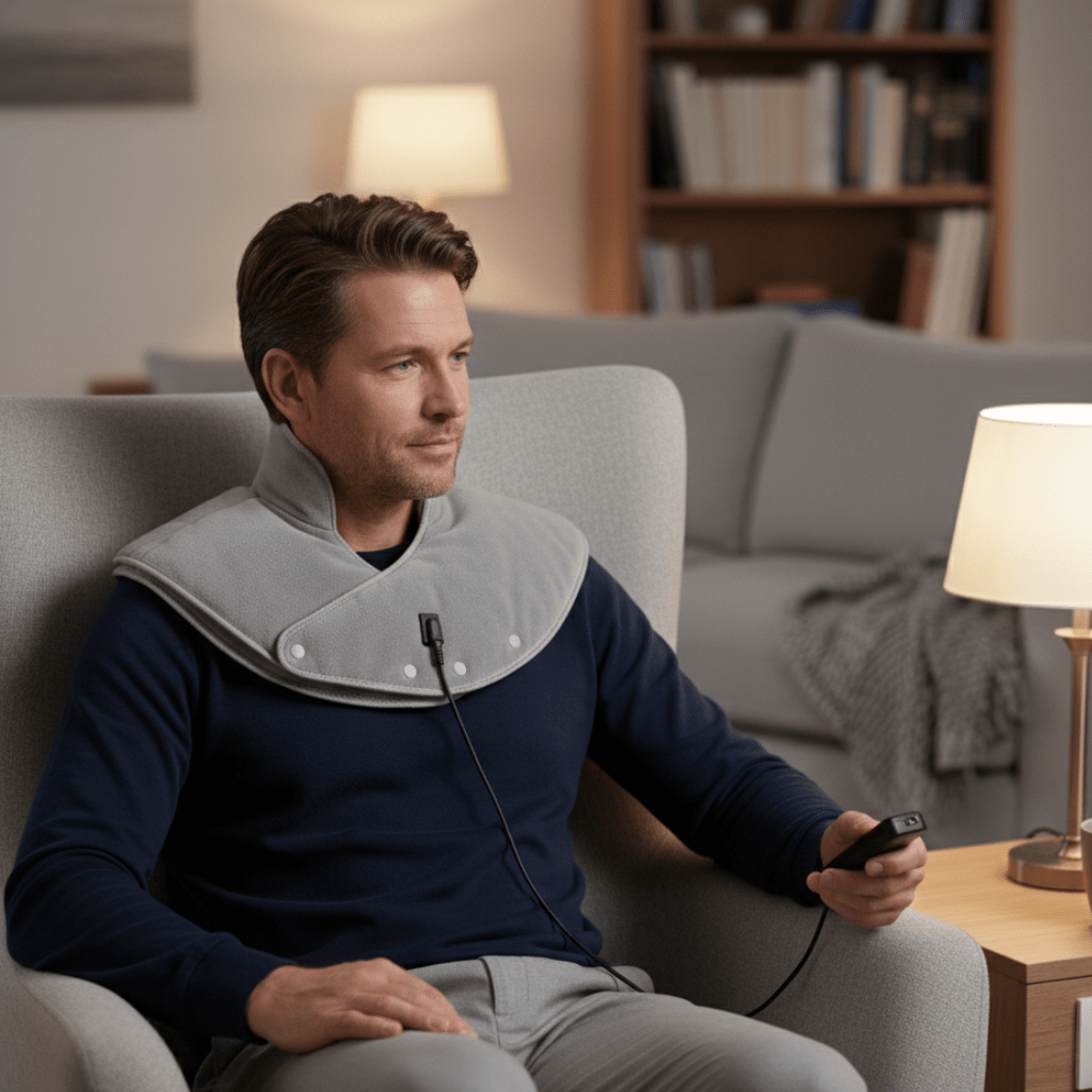 Easewalk Masseur Cervical USB Chaleur et Vibrations