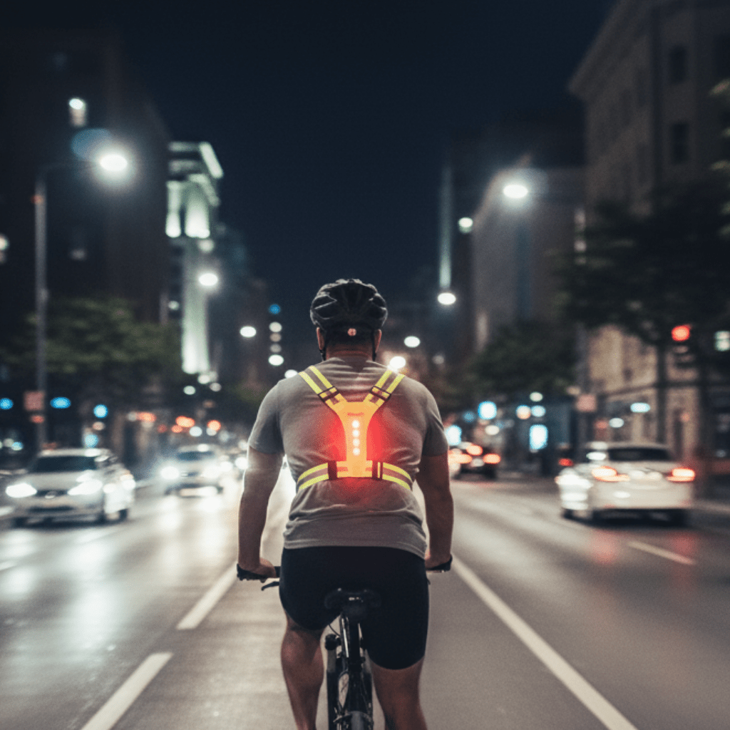Punchsmart Gilet Réfléchissant LED Ajustable Sécurité