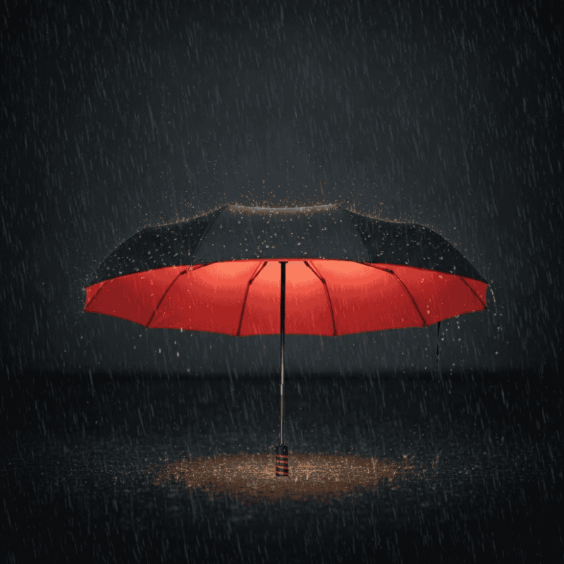 Rainforce | Parapluie Pliant Solide en Aluminium et Polyester | Protection Élégante Contre le Vent et la Pluie 1