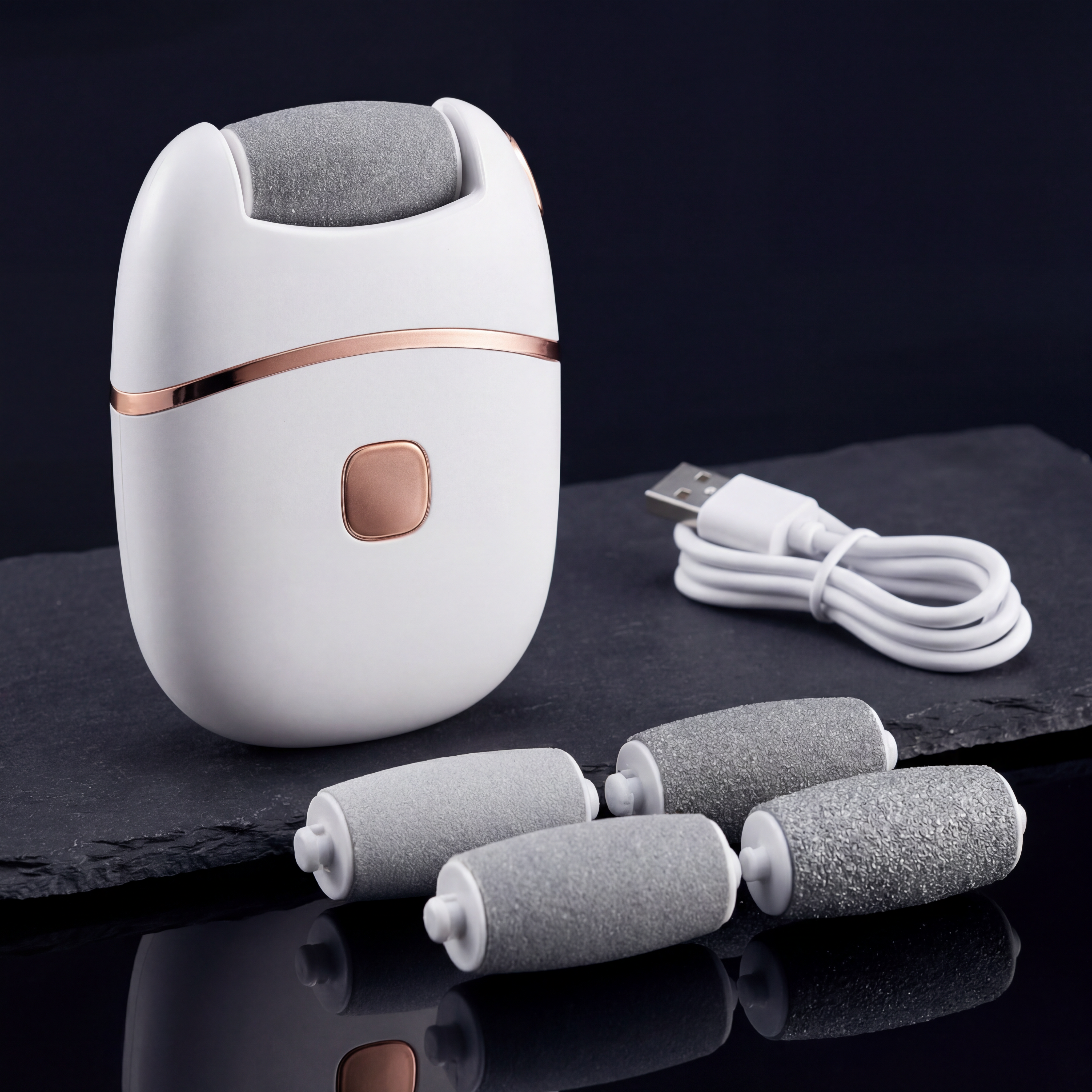 Râpe Pied Électrique en Acier Inoxydable | Outil Minimaliste pour des Pieds Doux et Sains 3