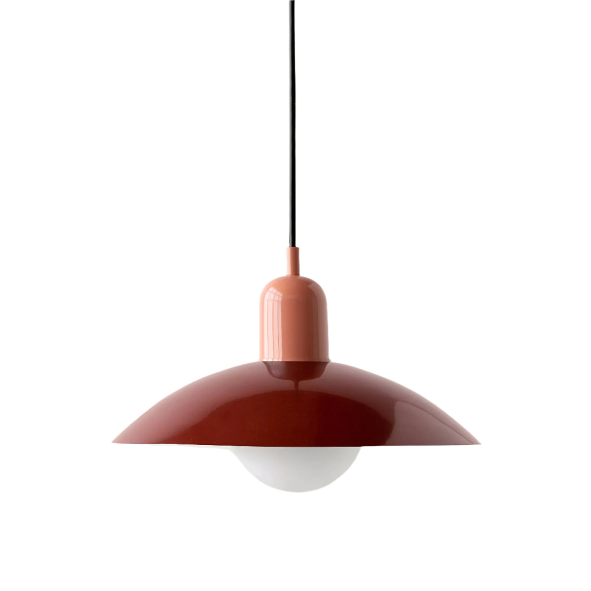 Suspension Bauhaus en fer, coloris macaron