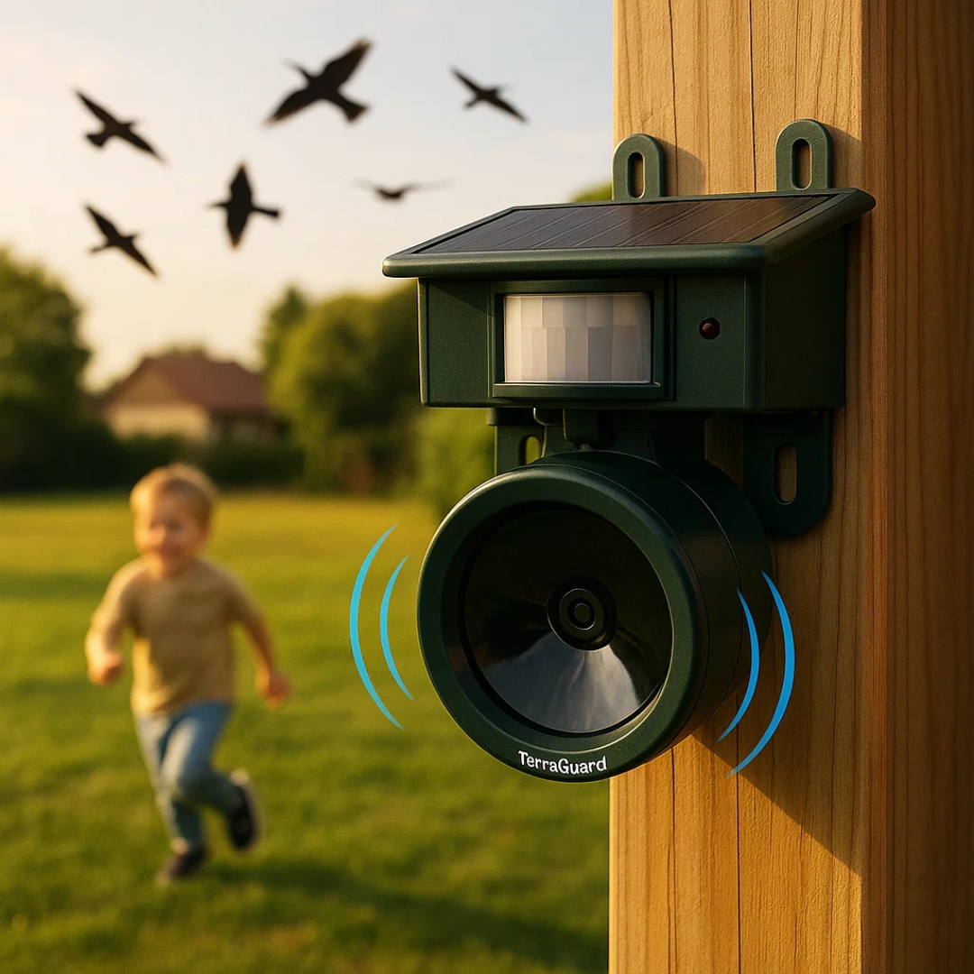 Répulsif à Oiseaux Solaire avec Capteur PIR | Dispositif Écologique pour Protéger Votre Jardin 3