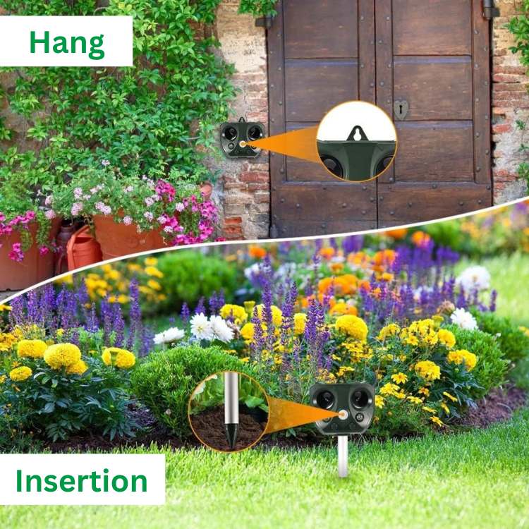Répulsif à Ultrasons Solaire pour Oiseaux | Protection Écologique et Durable pour Votre Jardin 3
