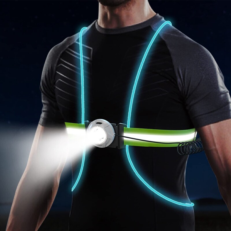 ReflectGlow – Gilet LED Sécurité Course