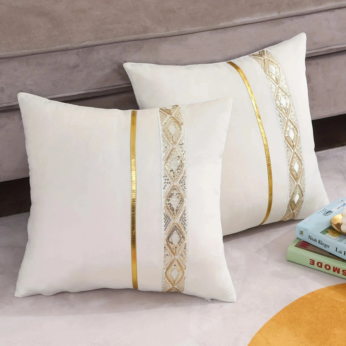 LuxeViva - Housse de Coussin en Velours Glamour