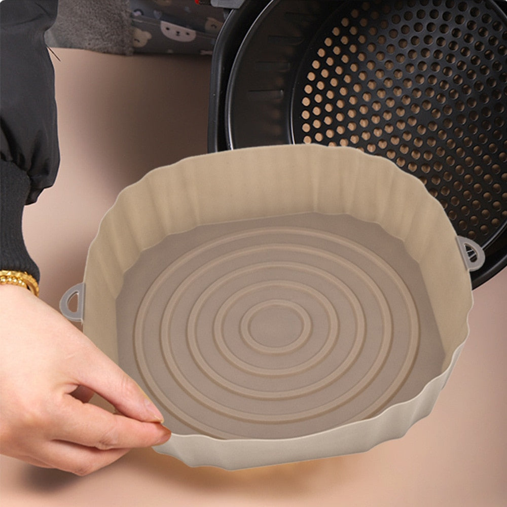 SiliconFry - Panier Silicone Réutilisable pour Airfryer
