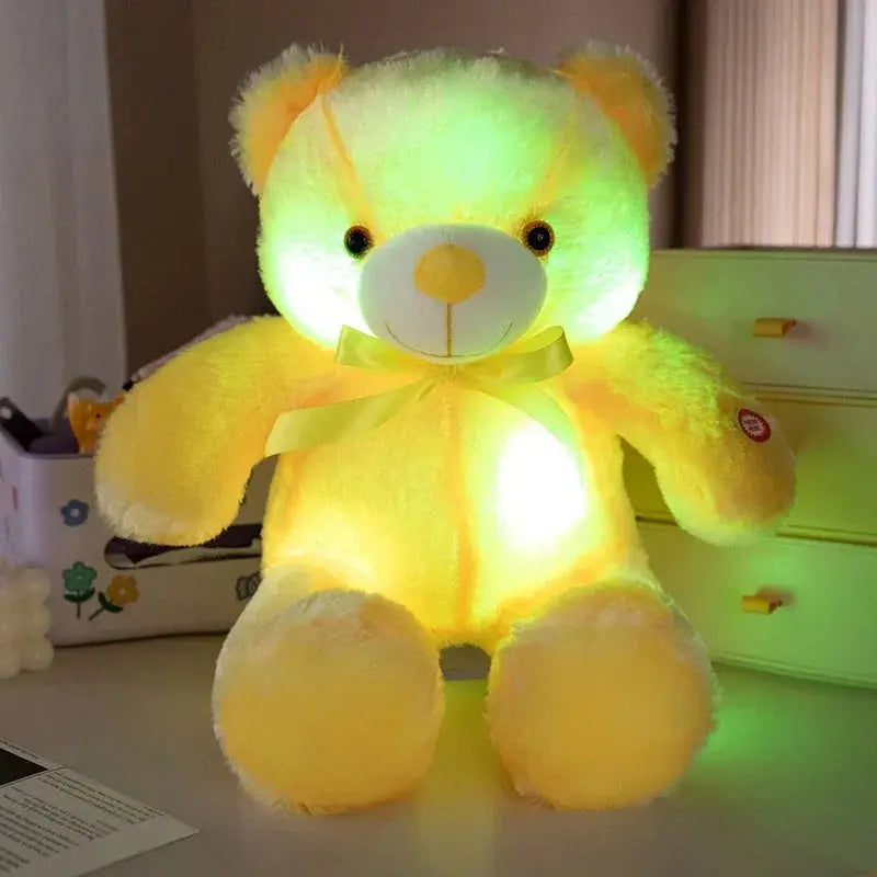 LED Light-Up Teddy Bear Plush, Colour Changing