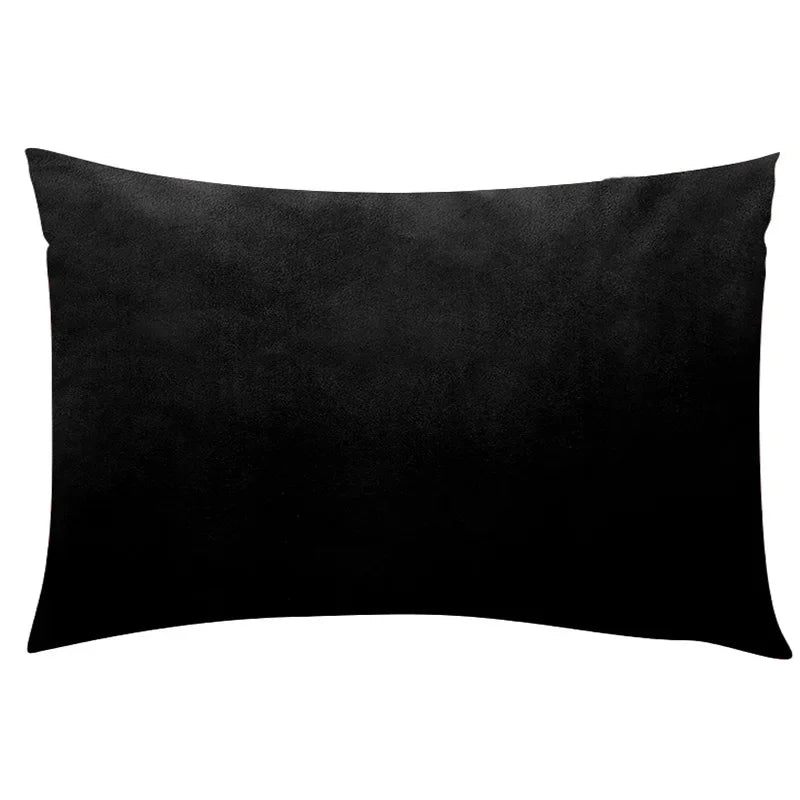 Orion Noir - Housse de Coussin en Velours Luxe