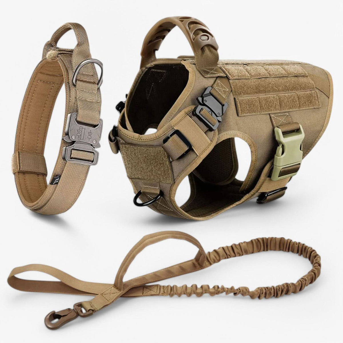 Nylon Vest Dog Harness with Handle and Reflectors