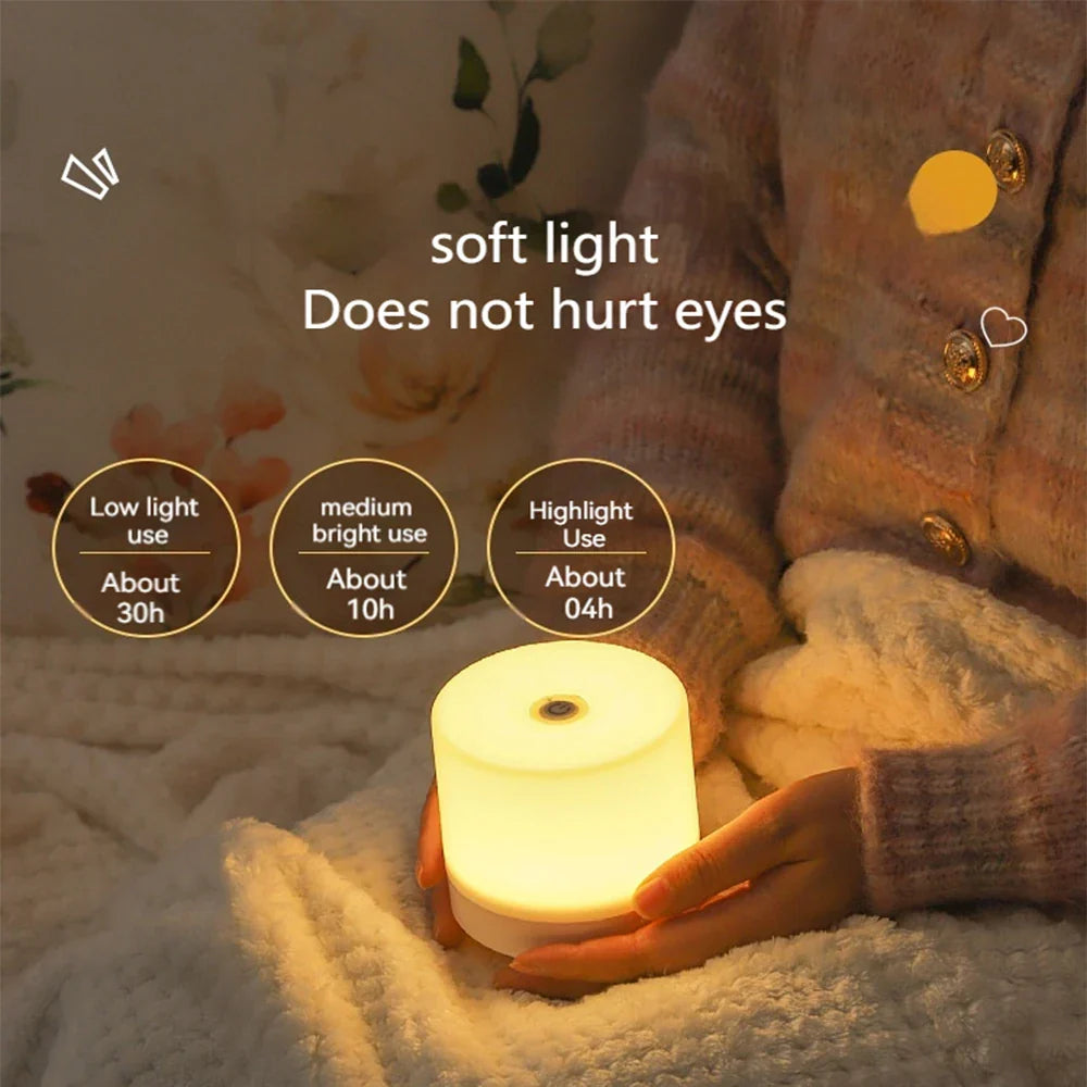 Veilleuse LED compacte à variation tactile, USB