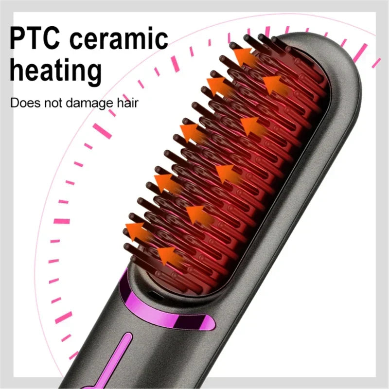Tima Brush – Brosse Lissante Sans Fil Rechargeable