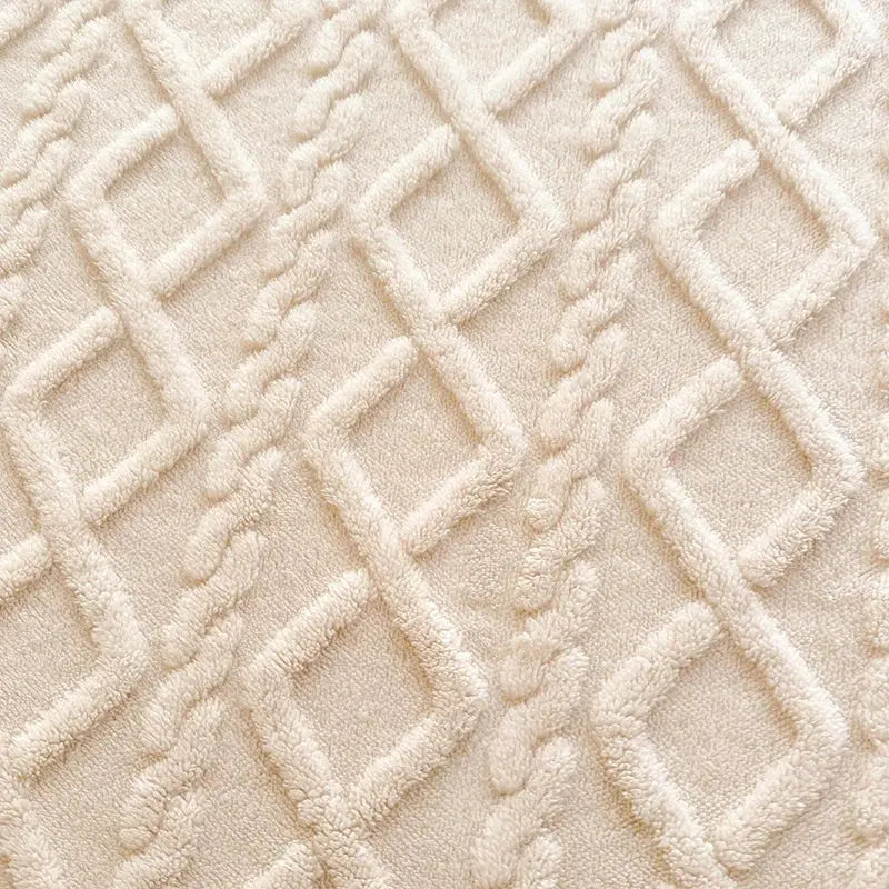 Ultra-Soft Ribbed Fitted Sheet, Fleece Feel